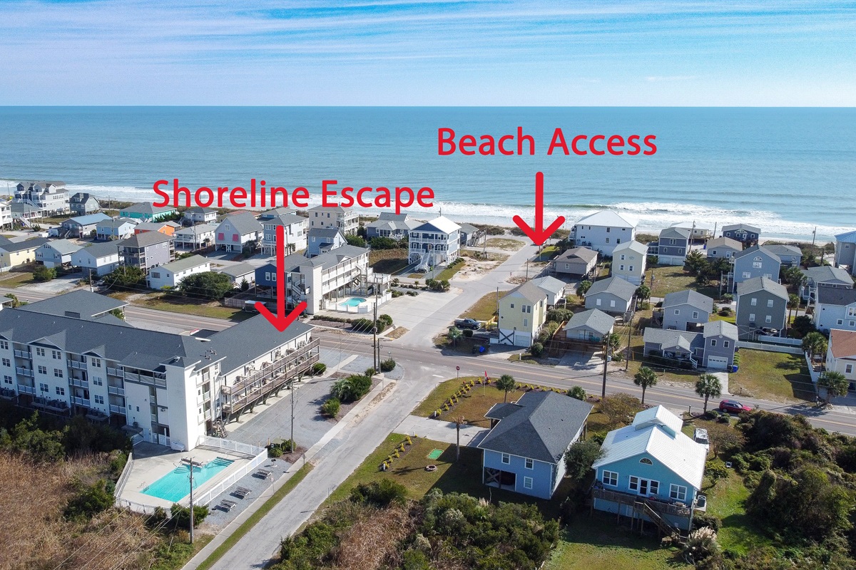 Our location and beach access