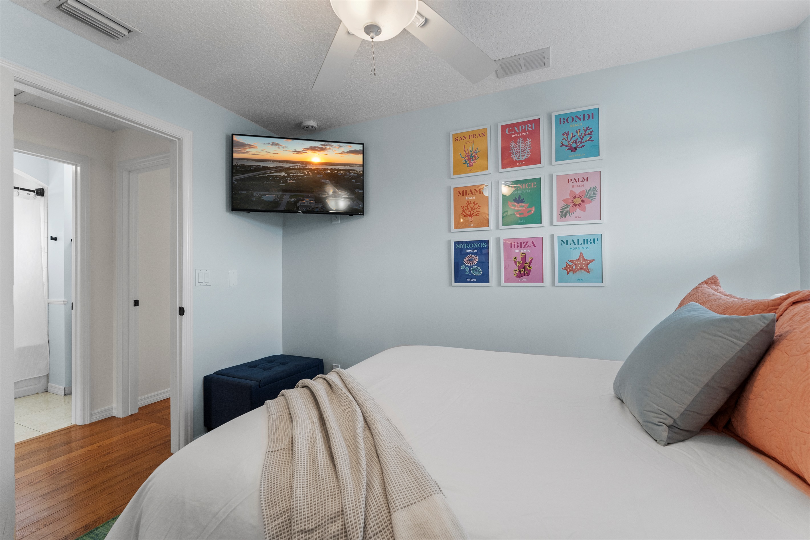 Upstairs Bedroom #2 with Smart TV