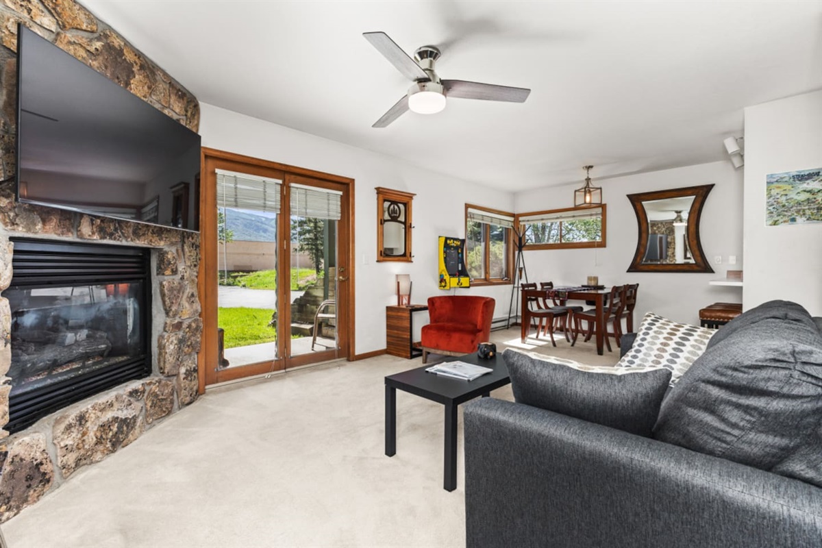 Living Room with Mountain Views