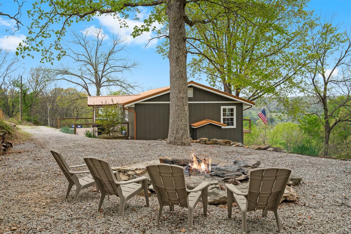 Gather around your private fire pit - s'mores, stories, and starlight.