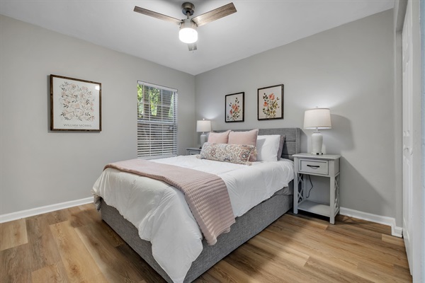 Downstairs Room with Luxury Bedding