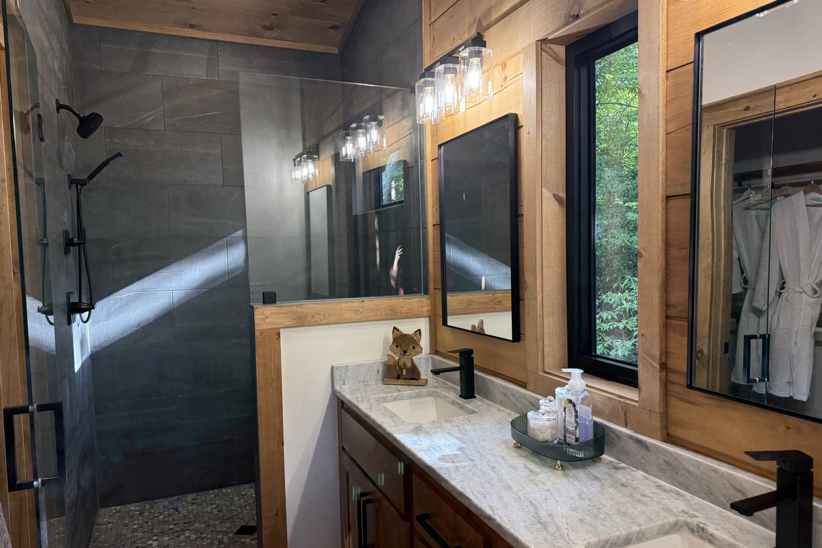 Master bathroom with shower