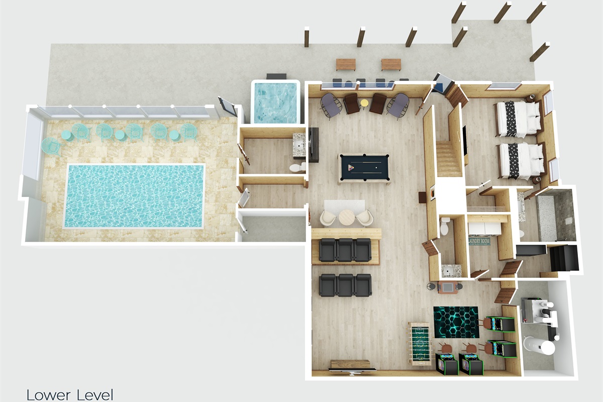 Lower Level floor map