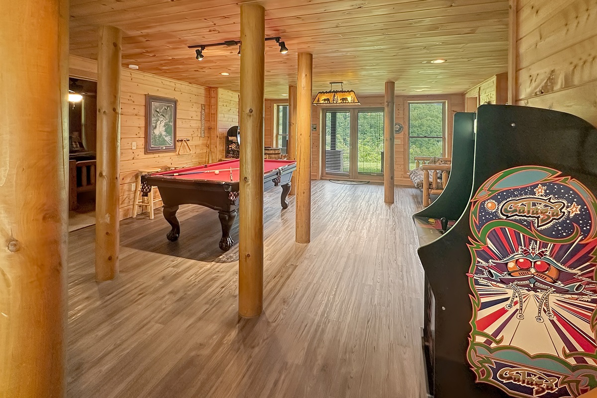 Game Room: Unleash your competitive spirit with billiards and vintage arcade fun!