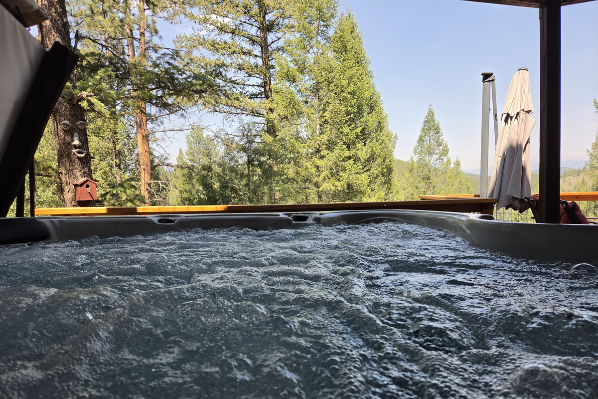 Hot tub with a view!