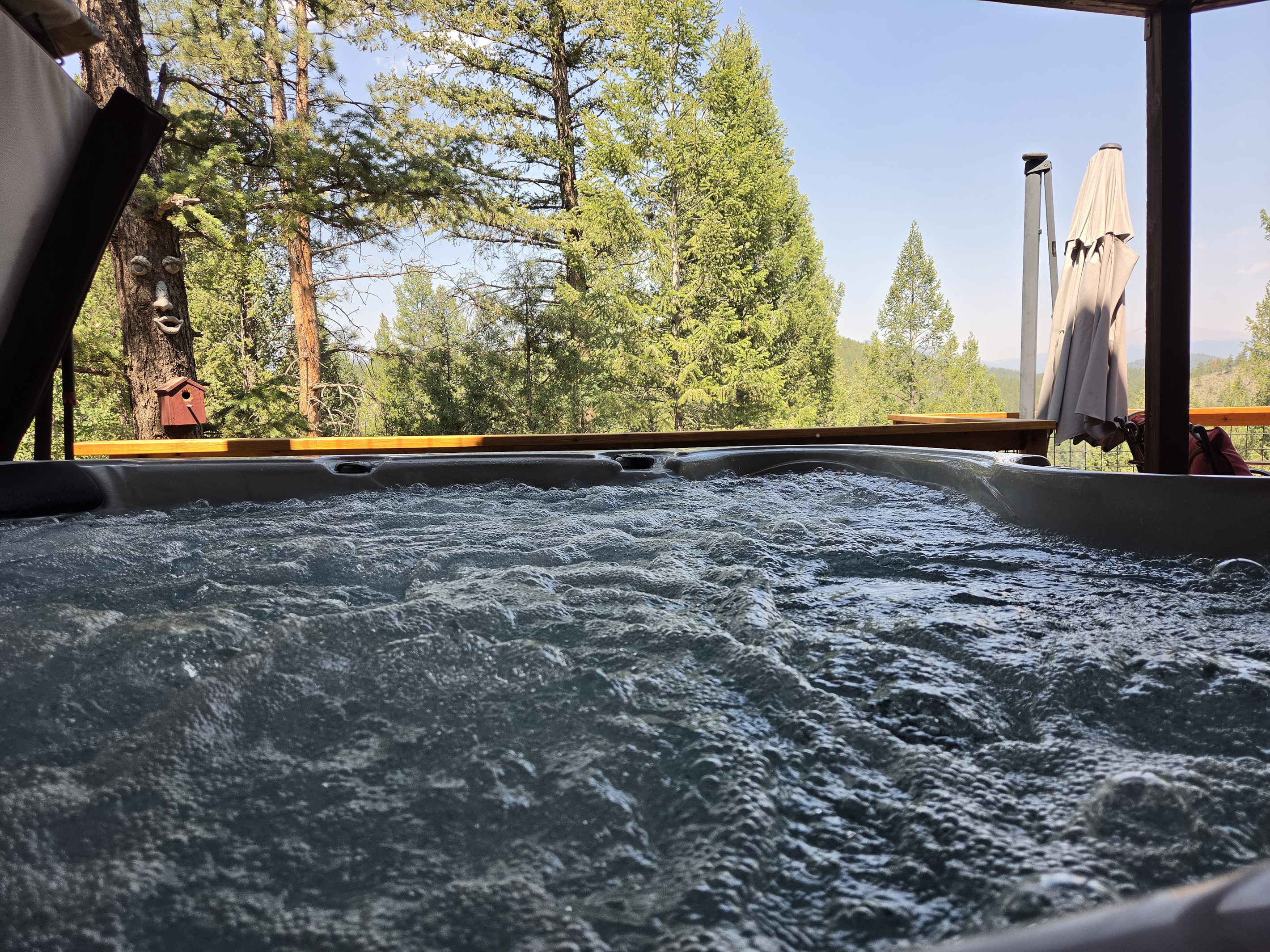 Hot tub with a view!