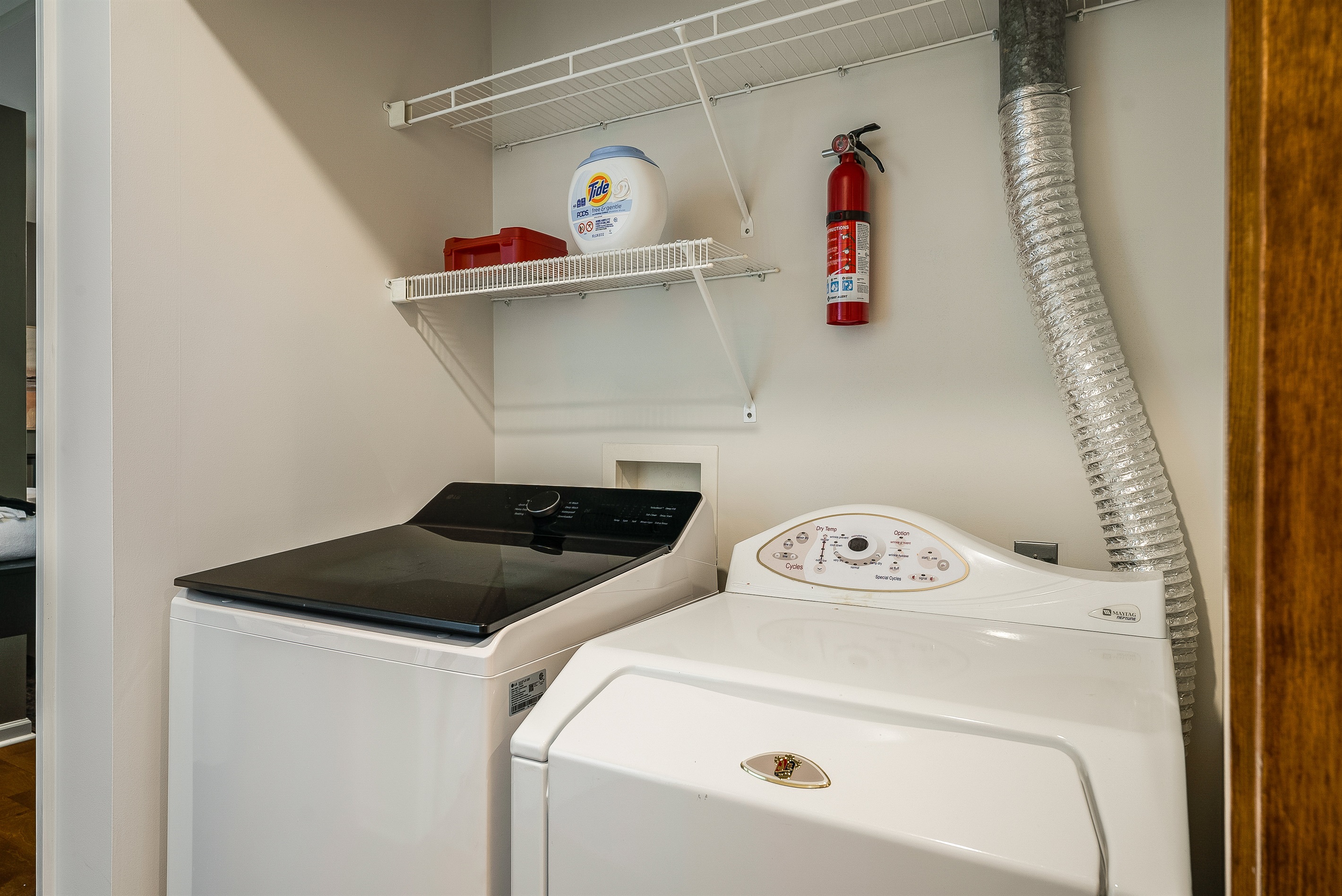 Pack light – full laundry with washer & dryer provided