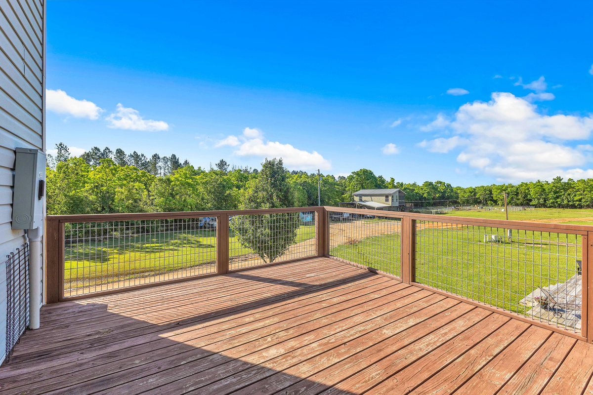 Deck outside of master bedroom