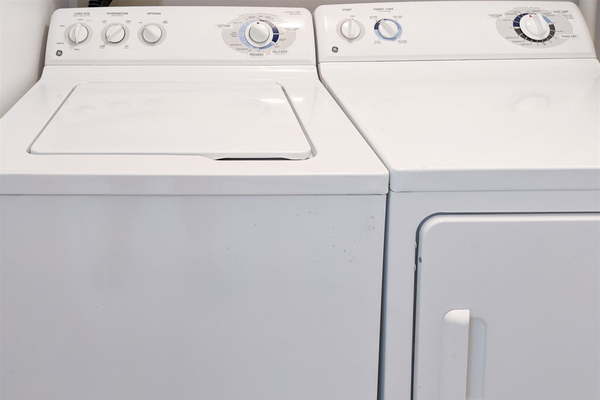 Full size washer and dryer