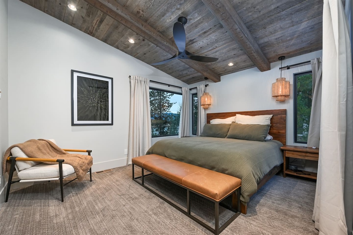 Wake up to peaceful nature views right from your bed