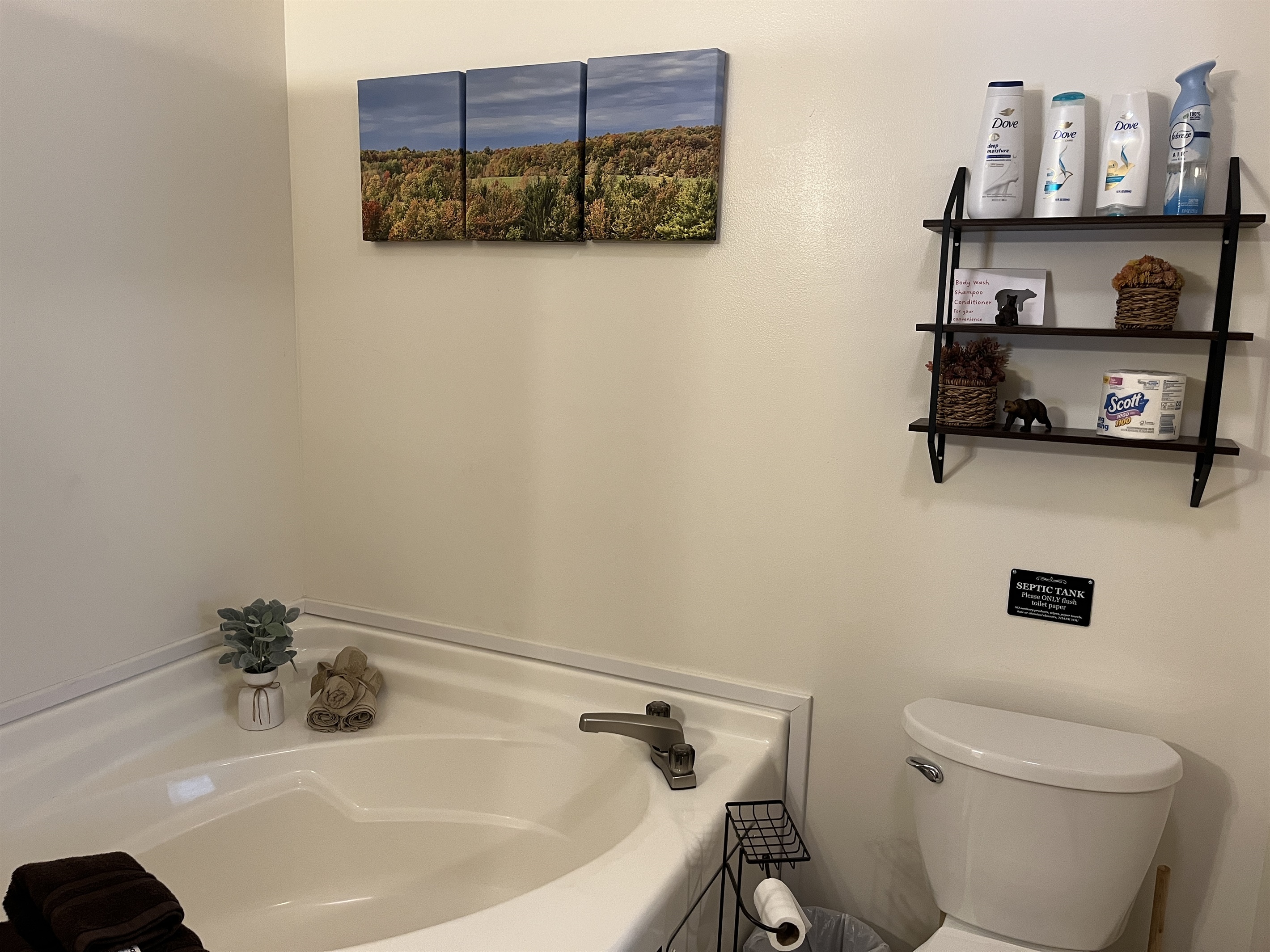 Ensuite bath off Queen bedroom