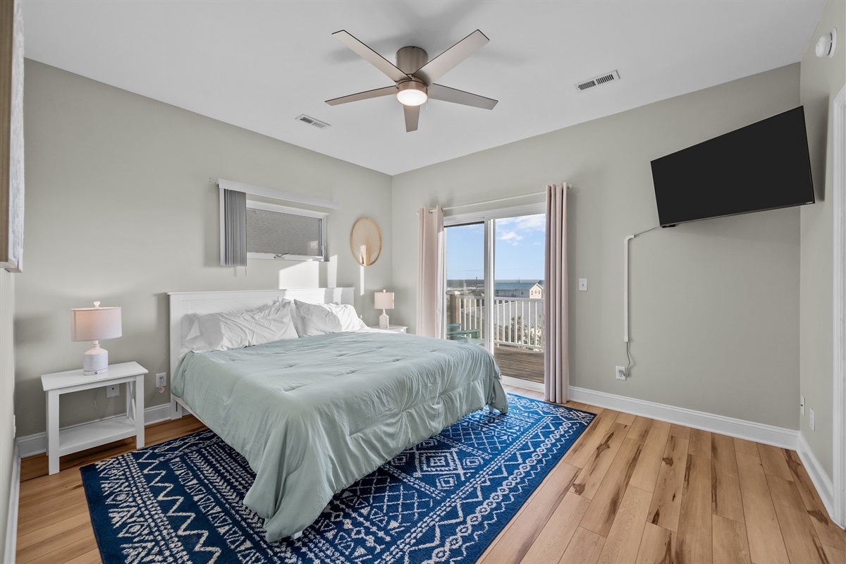Sleep soundly in style with a king bed in a tranquil, well-appointed bedroom