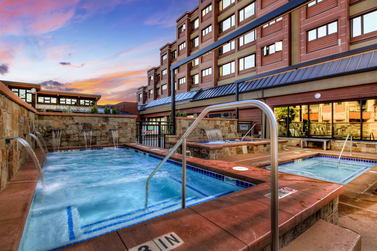 Gorgeous outdoor hot tubs