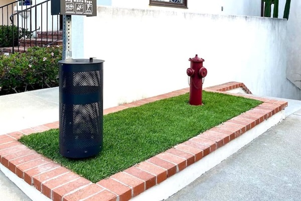 Our condo is pet friendly and even has its own  "Dog Park" designed for dogs to feel like they're on vacation too :)