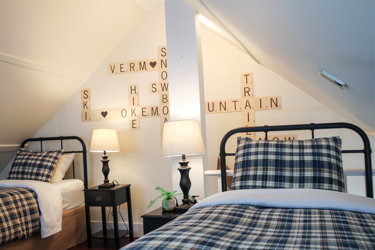 Third floor, 4 twin beds