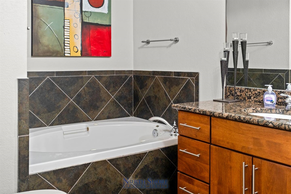 Soaking Tub in Bathroom