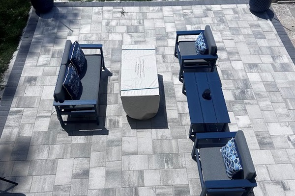 View of Patio from Balcony