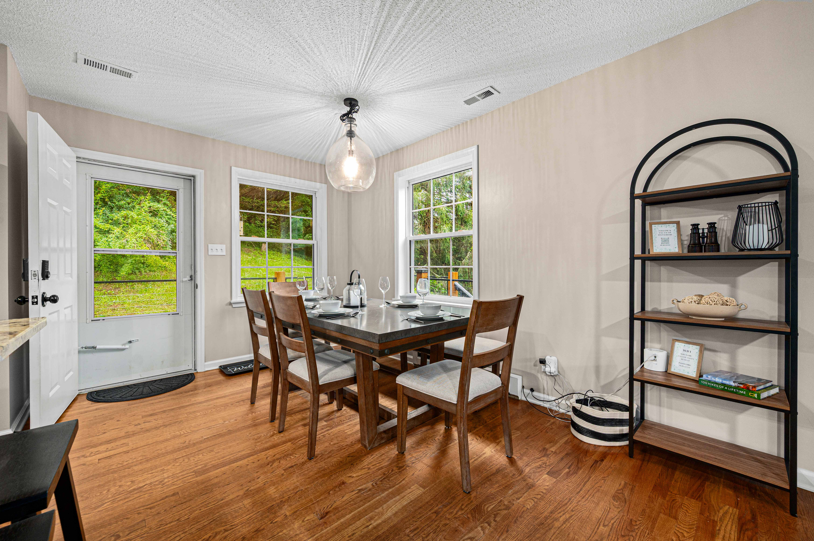 Bright windows and elegant decor create the perfect setting for memorable meals!