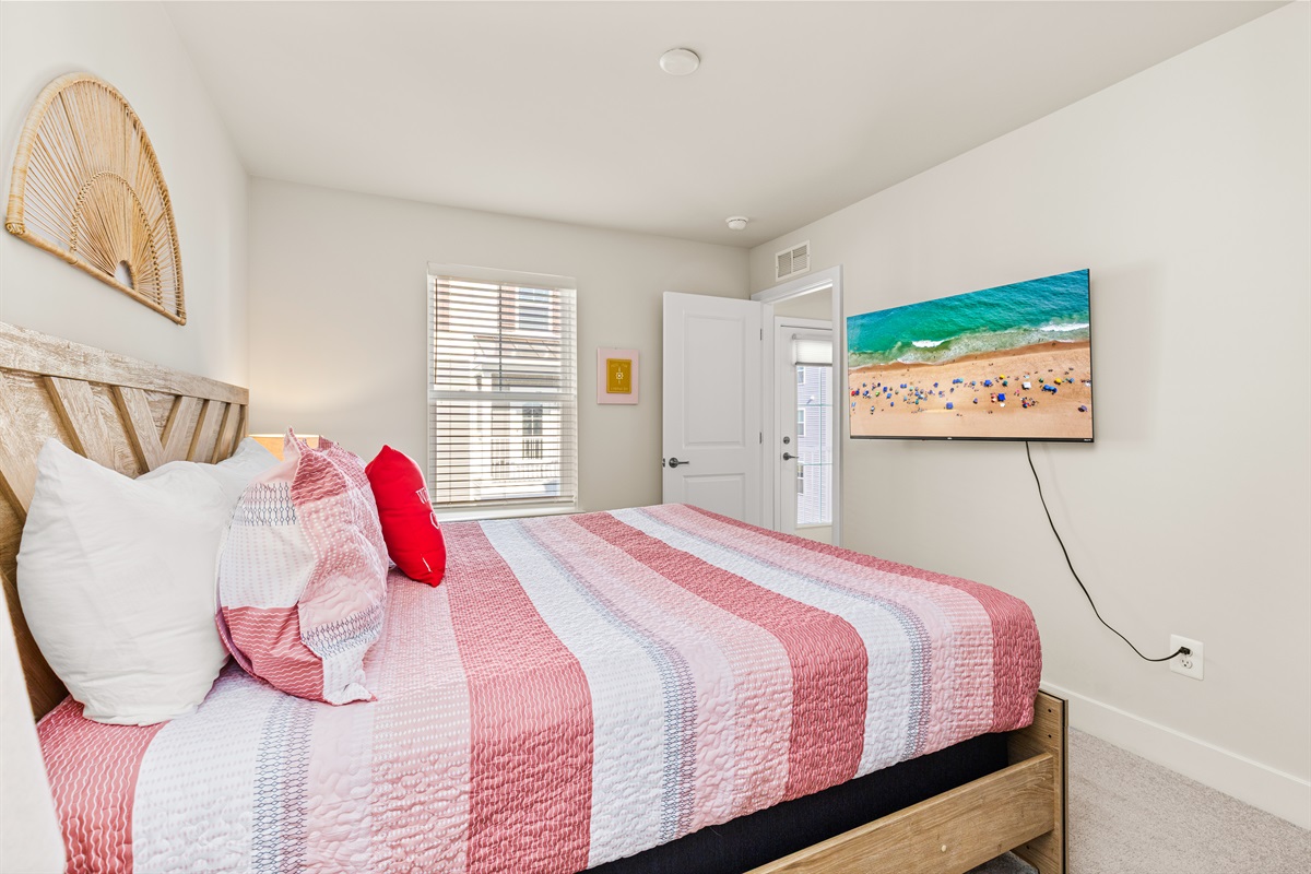 50" streaming Roku TV and walk-in closet(3rd floor)