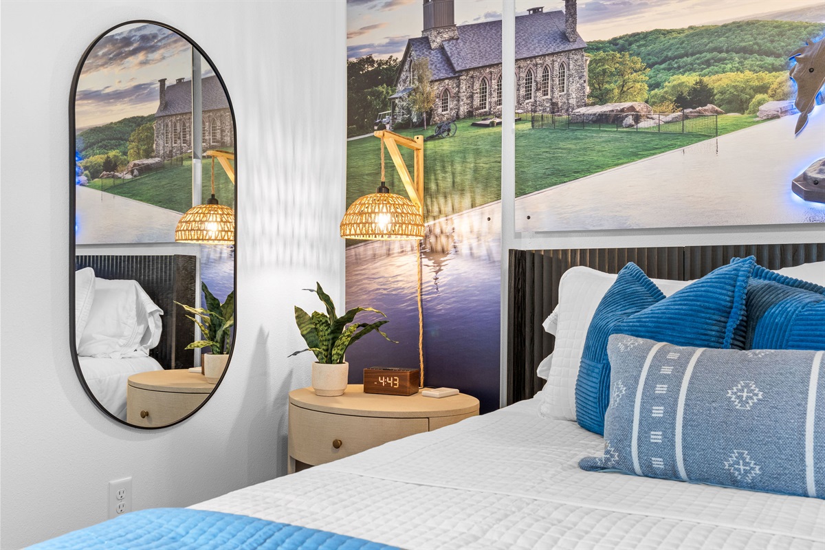 The bedding, linens and artwork are amazing and relaxing all at the same time. It will feel like a resort getaway like no other.