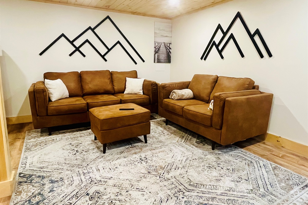 Lower level living area