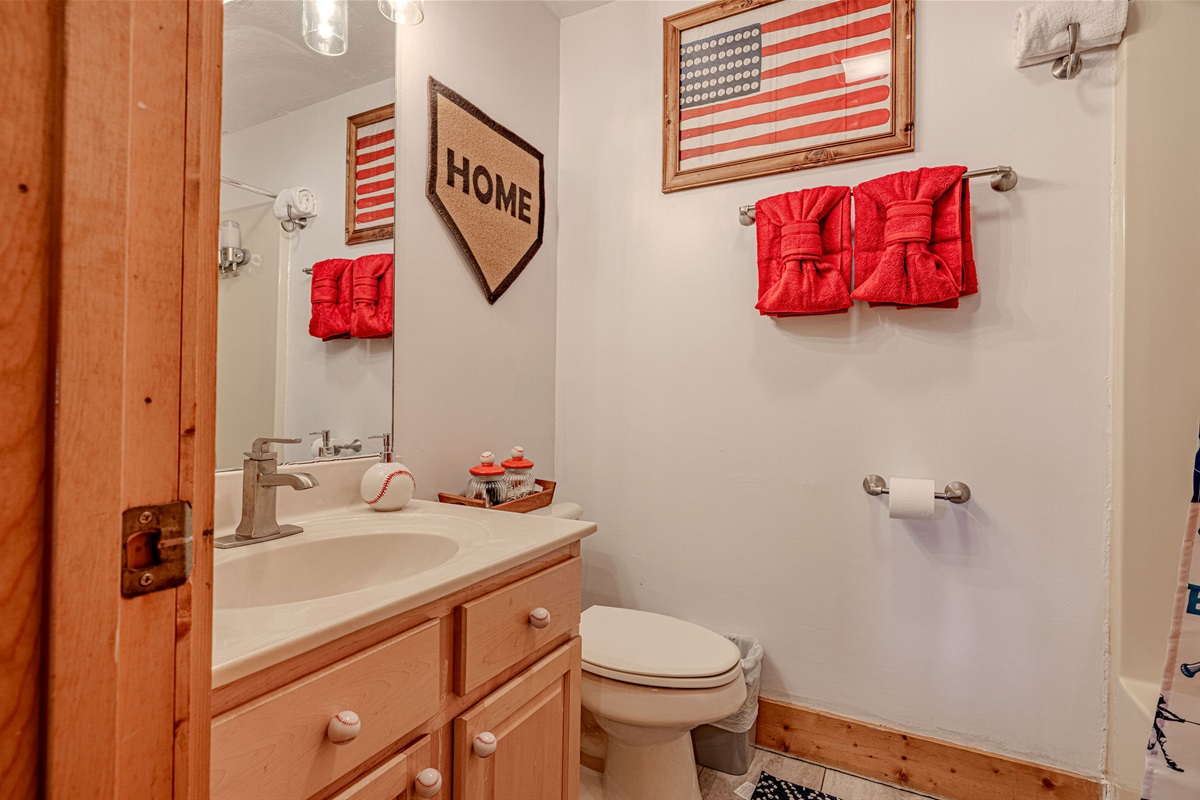 Lowel level bathroom