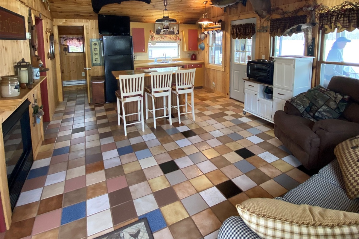 Kitchen/Living Room combination.