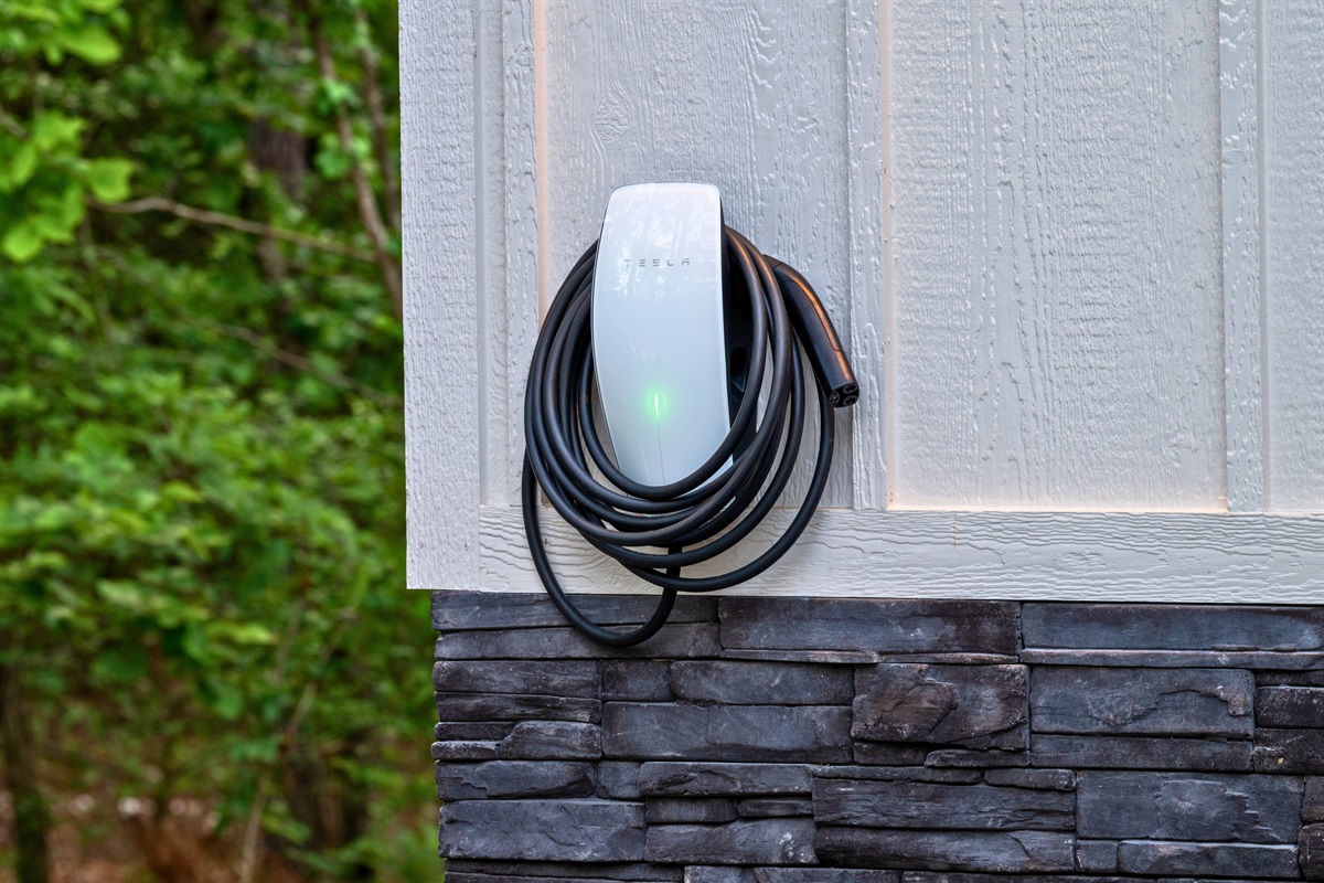 Conveniently located near the entrance, the EV charger makes it easy to keep your vehicle ready for the next adventure.