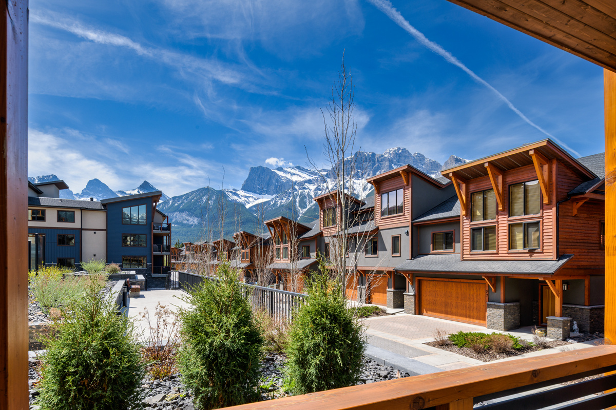 Looking southeast towards the Three Sisters from your patio!