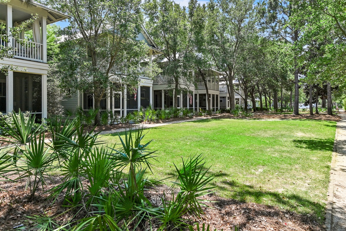 Beautifully maintained exterior in a peaceful neighborhood setting.