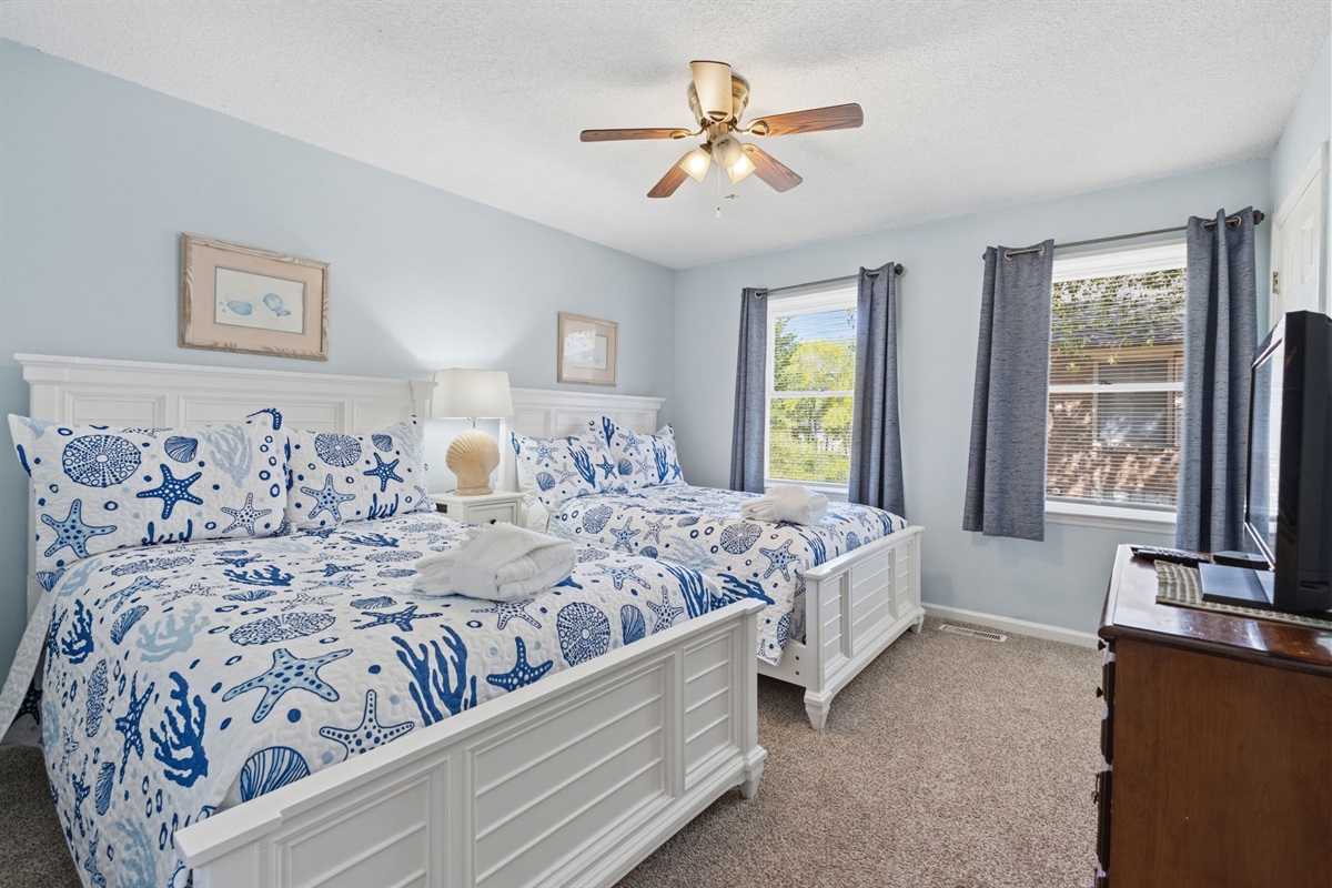 Guest Bedroom with two queen beds