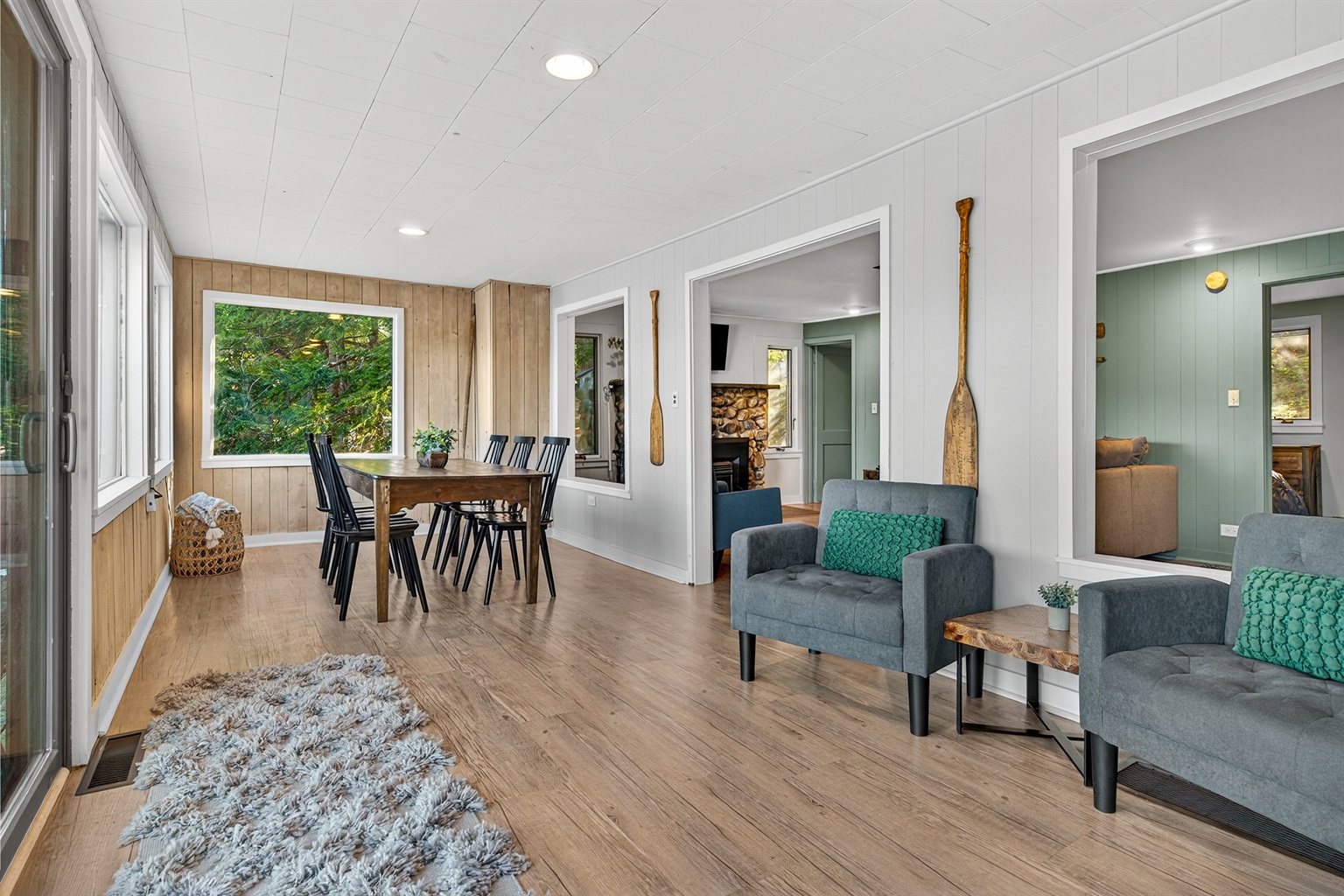 Open living area with plenty of natural light.