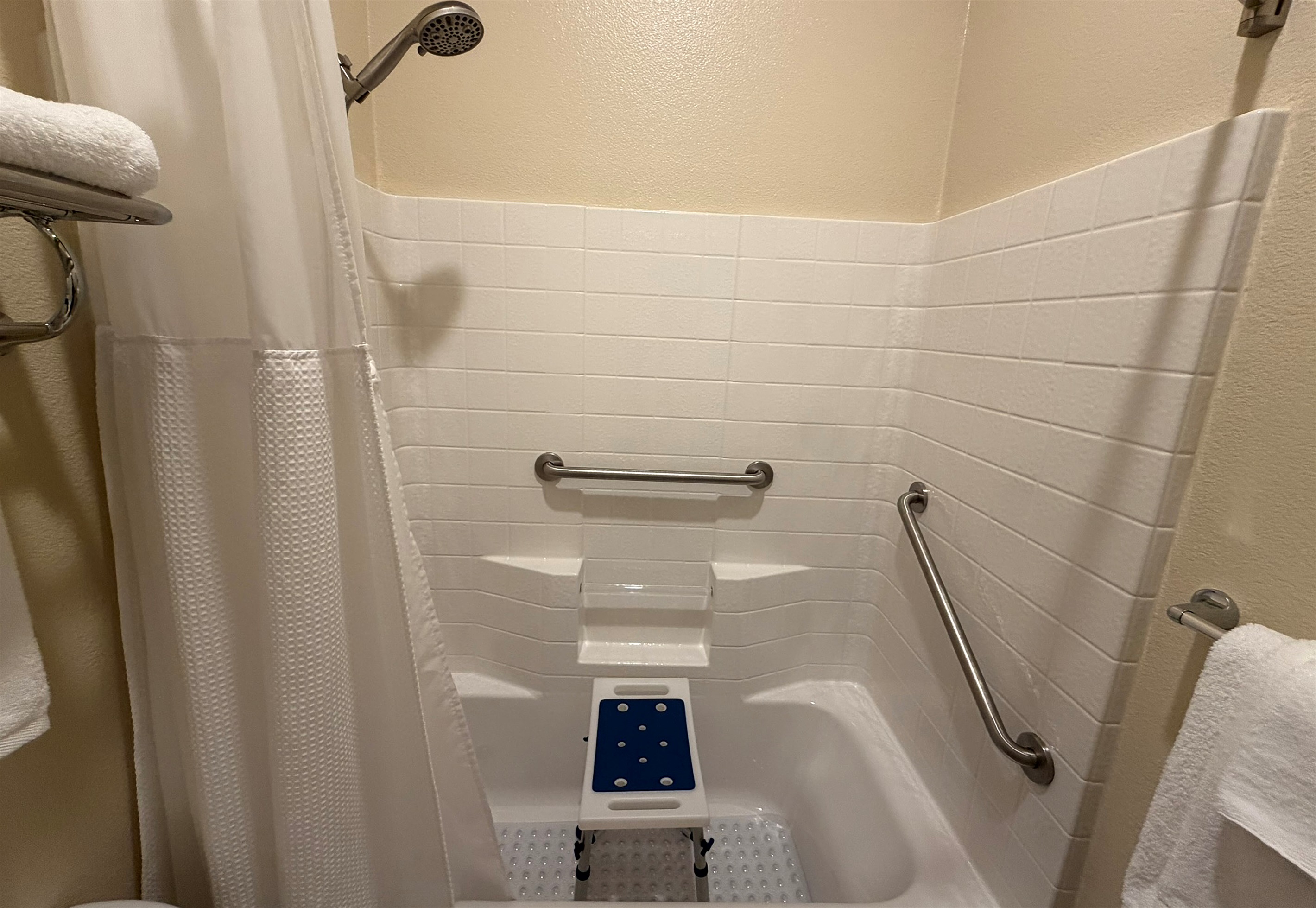 Shower seat available upon request