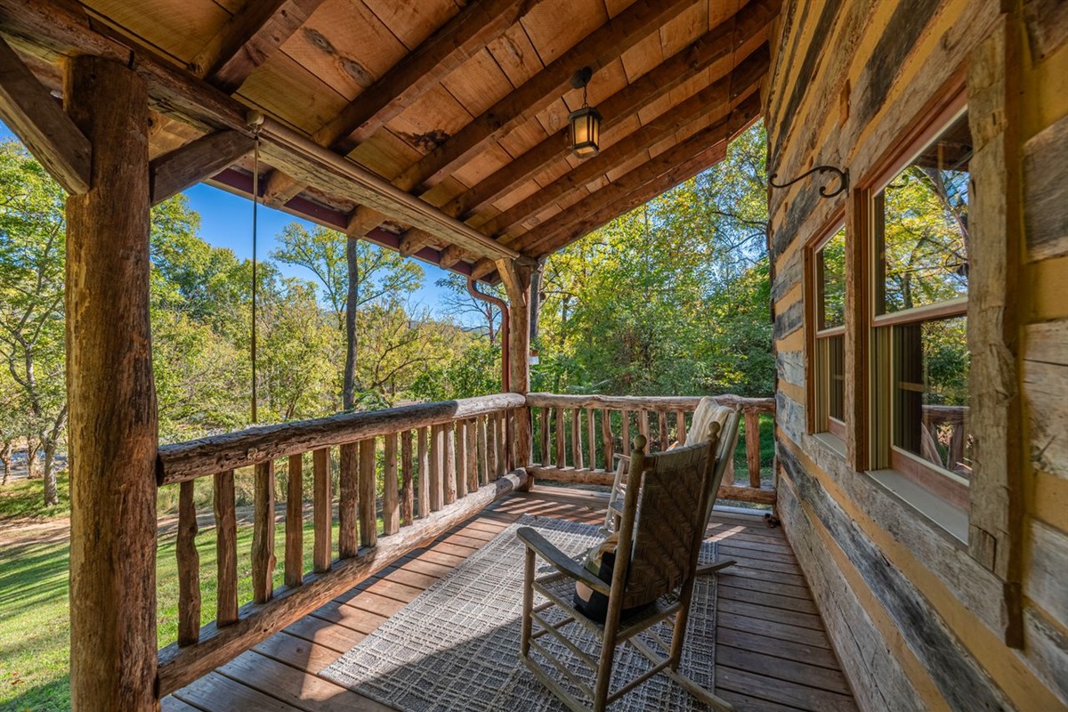 A friend always responds that he "is living the dream" when you ask him how he is doing. I think you could happily live the dream right here on this front porch.