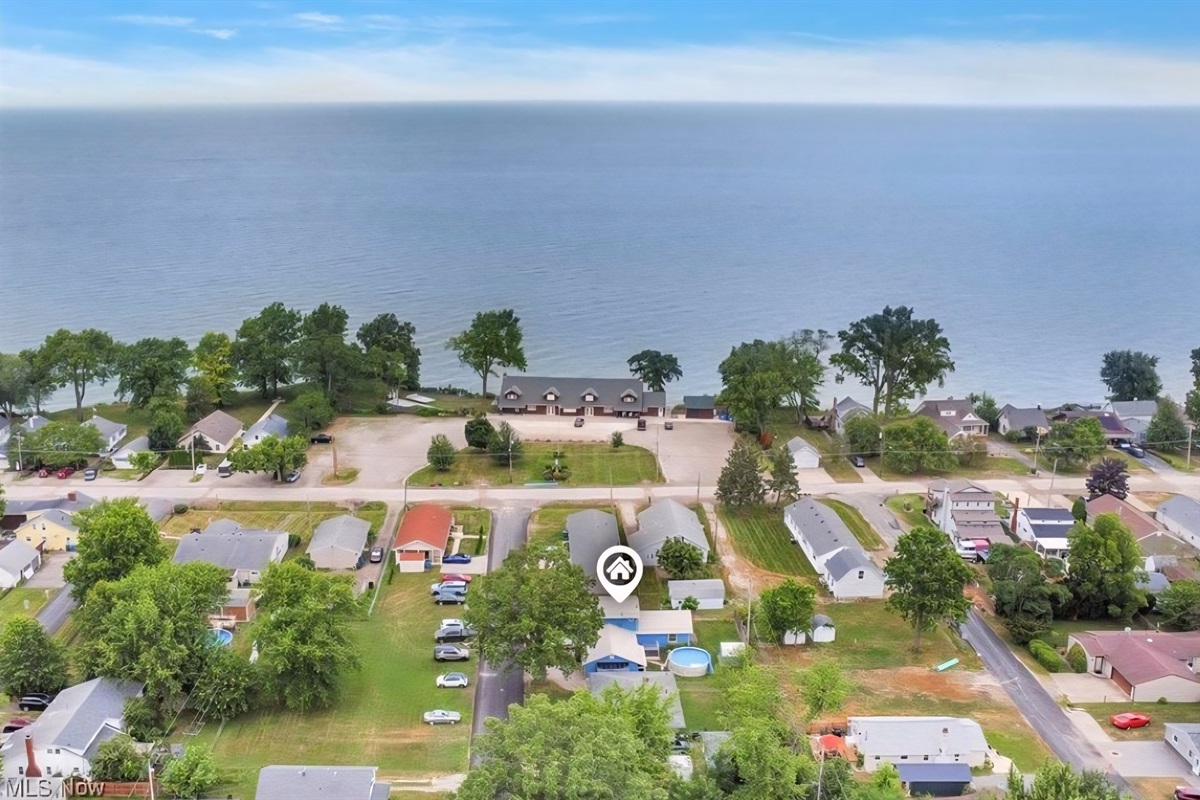 Beautiful Lake Erie. Just across the street