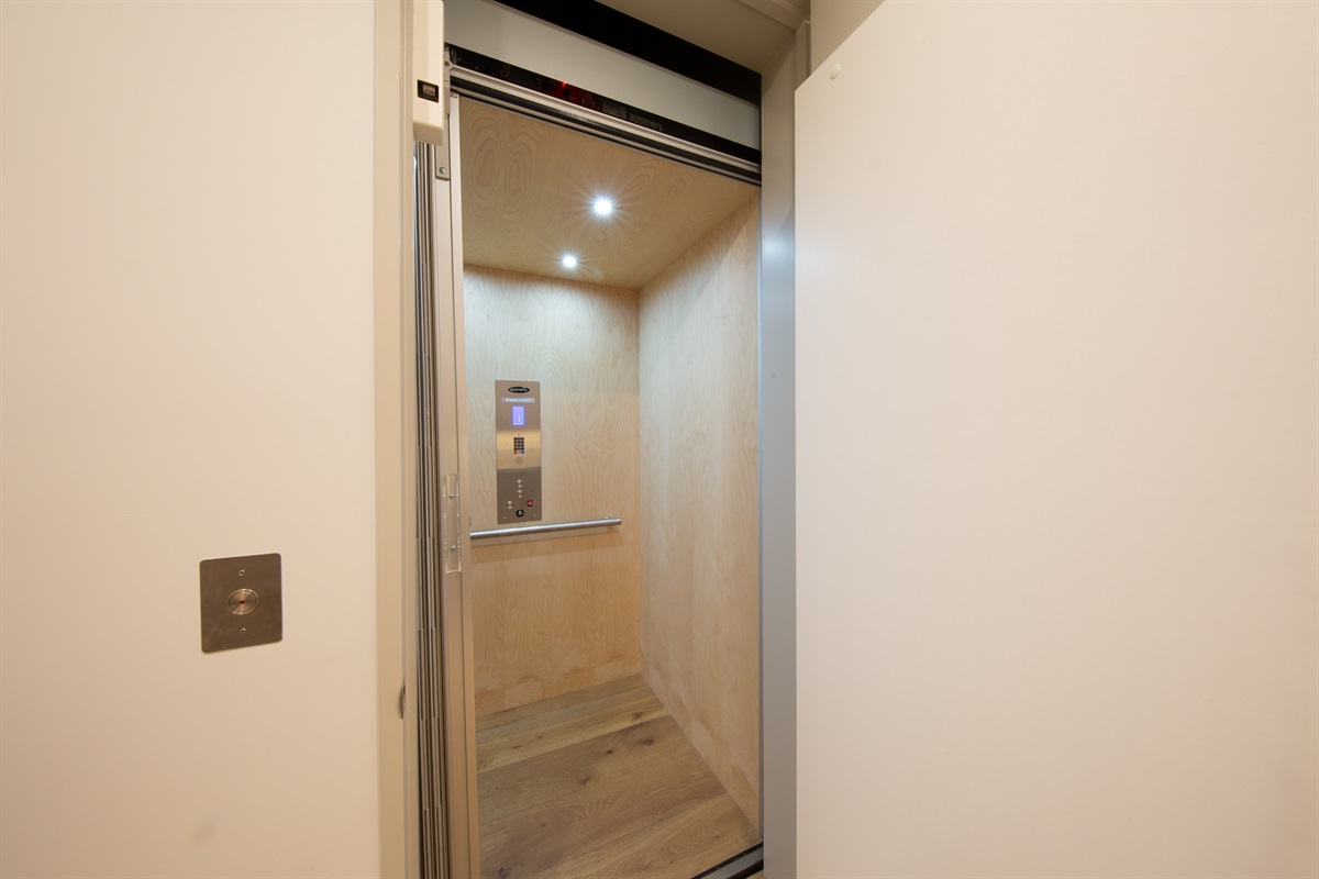 Or use the elevator between floors for your convenience 