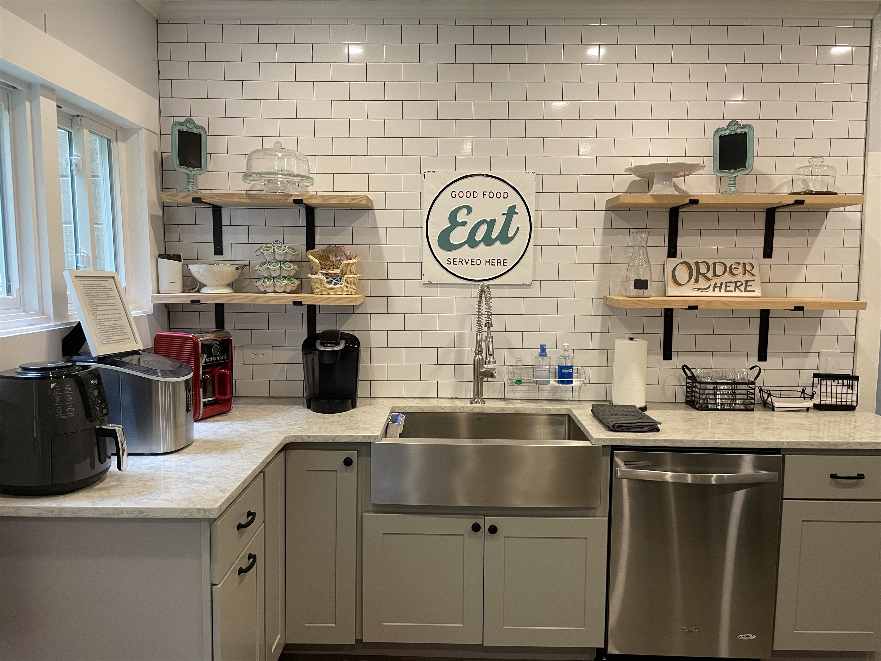 Renovated kitchen, bright and beautiful