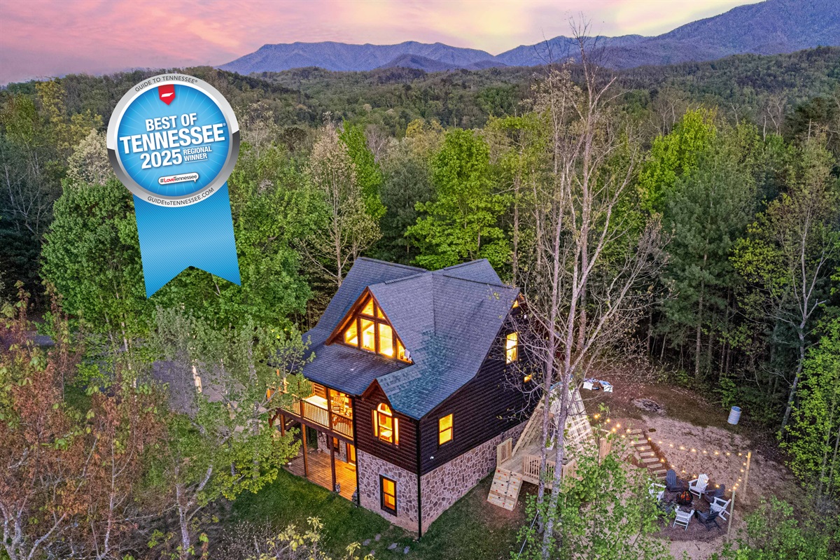 Experience a true mountain cabin in the beautiful Great Smoky Mountains at secluded Ridge Top Adventure Cabin.