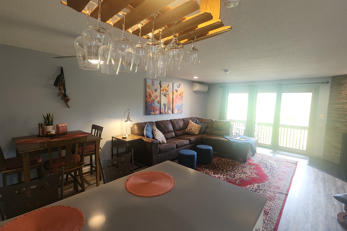 Island and Table available for dining