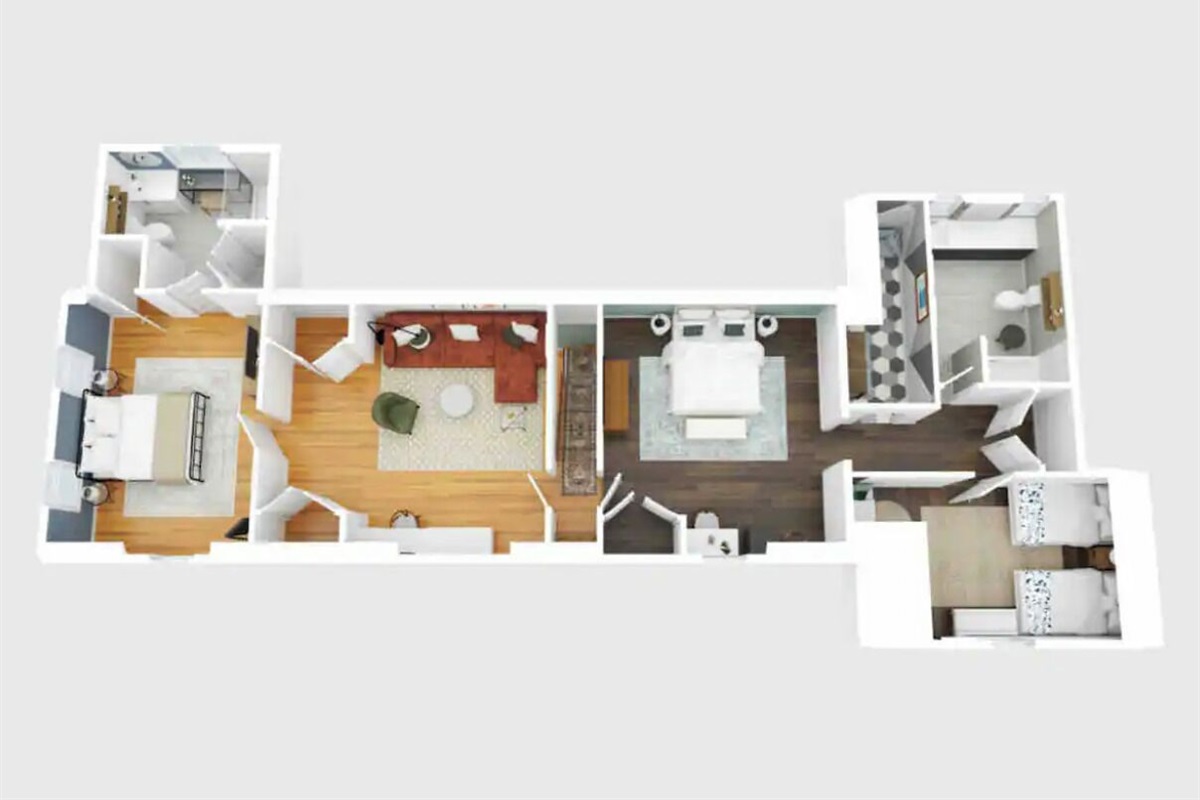 Upstairs layout