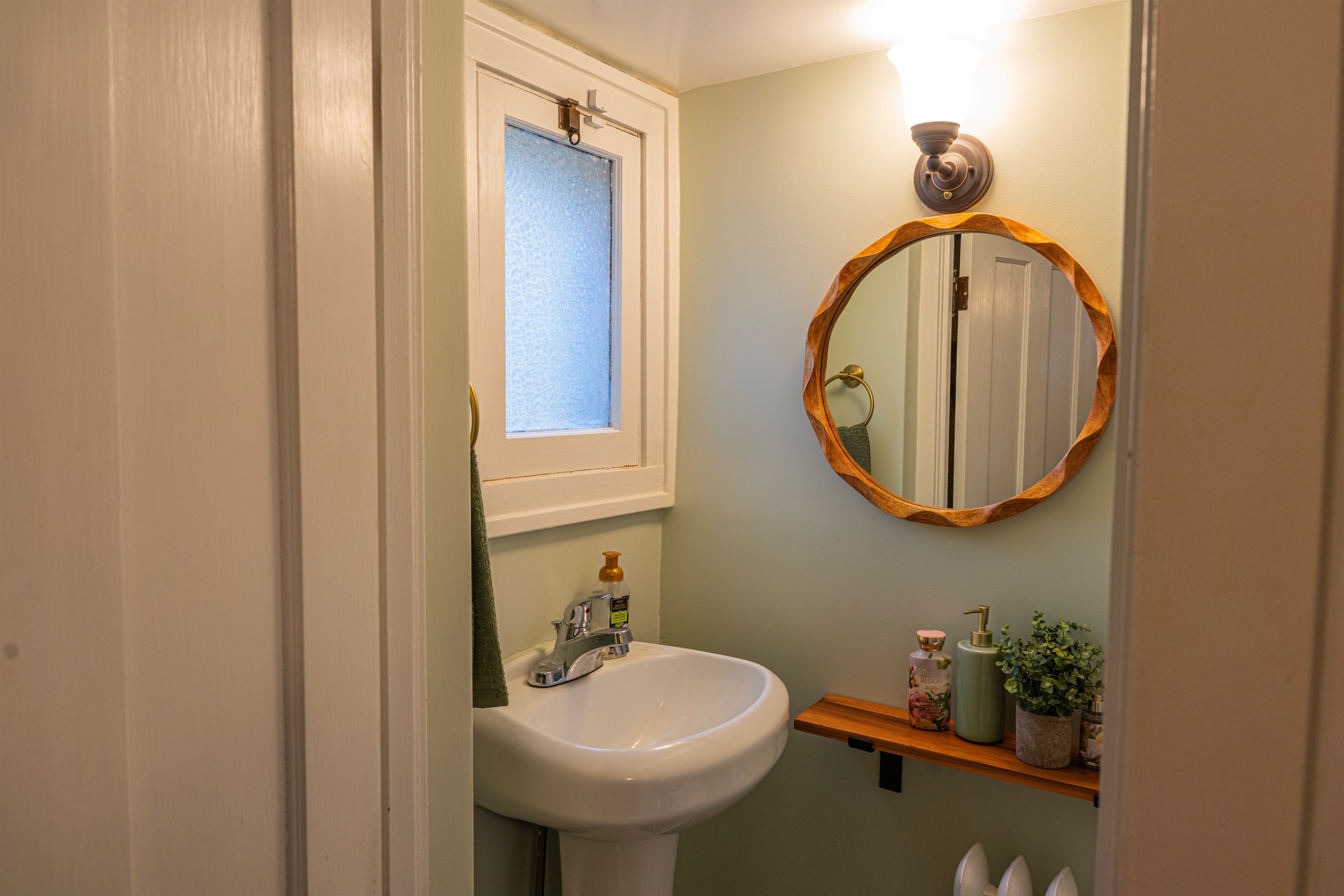 Half Bath on the Main Floor, Under the Stairs