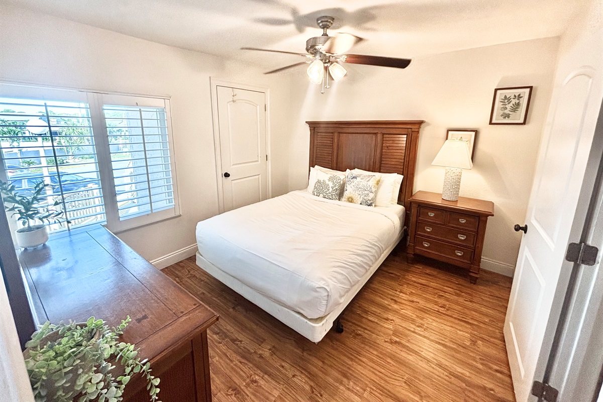 Bedroom #3 is located on main level with beautiful natural light