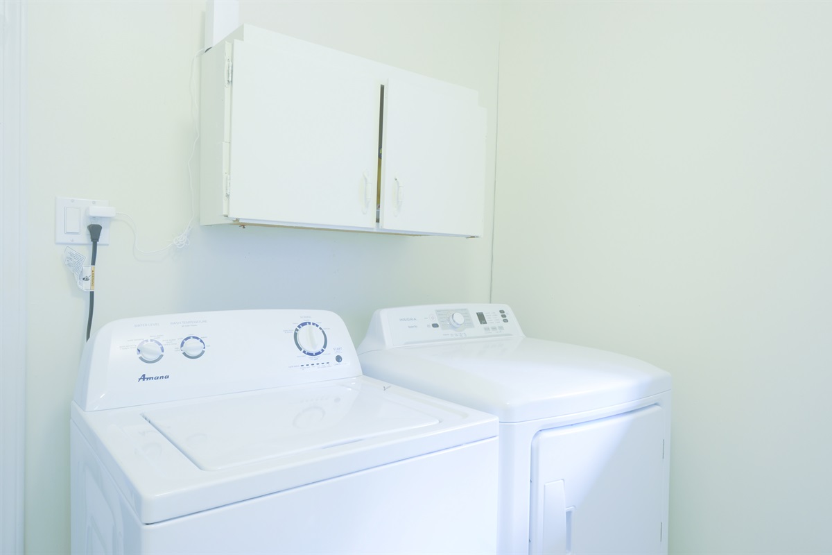 In-unit washer and dryer for longer stays