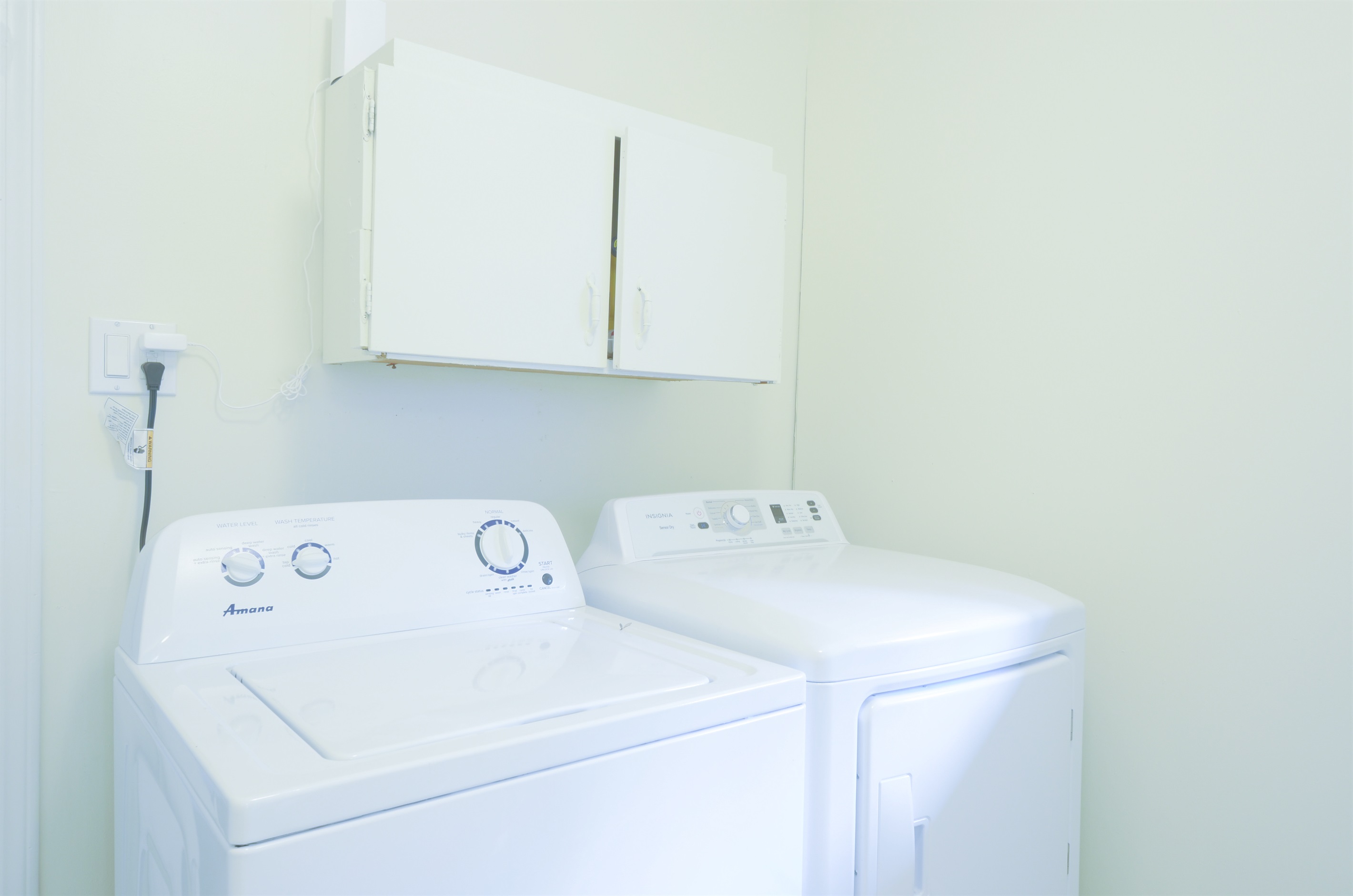In-unit washer and dryer for longer stays