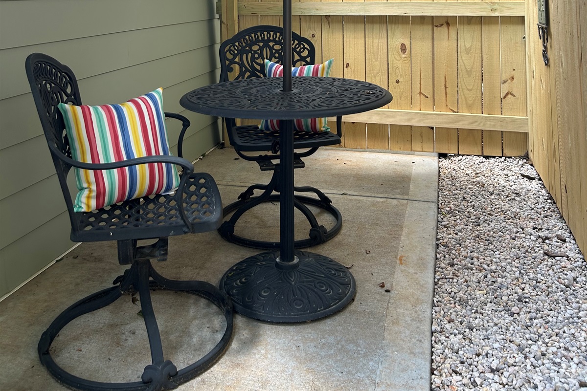 Outdoor sitting area