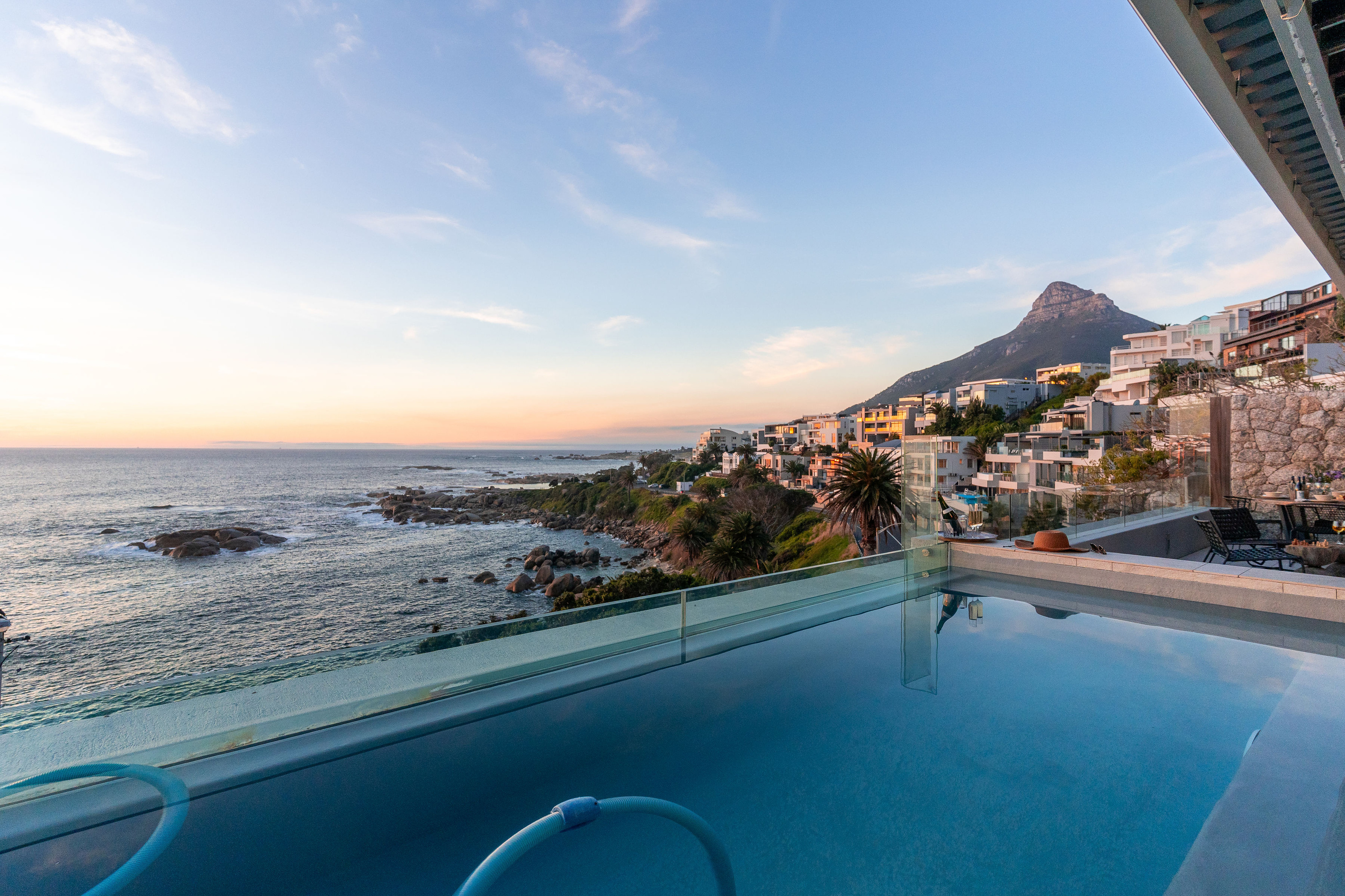 Poolside with a view of Lion’s Head.