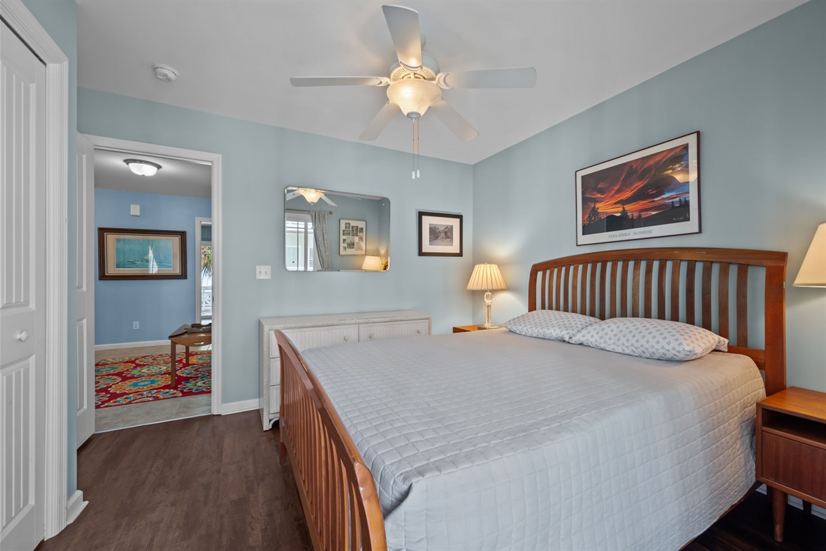 Comfy Queen-size bed