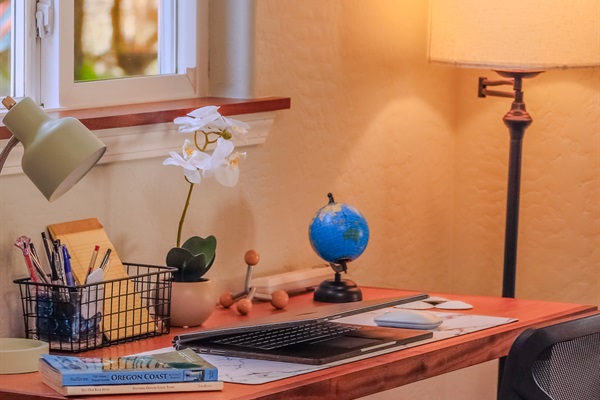Dedicated Workspace in Living Room