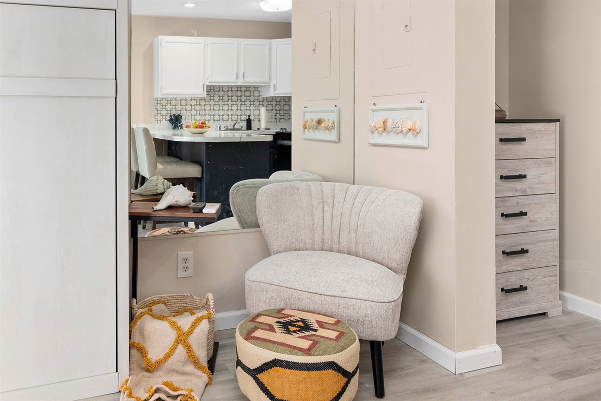 curl up with a book in a cozy chair