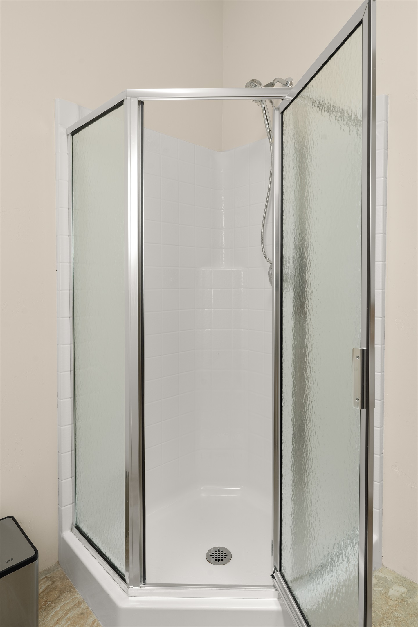 A cozy corner for a quick shower 